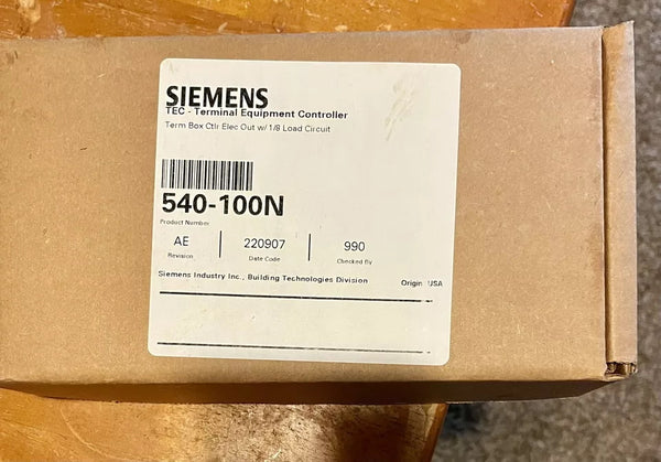 Siemens 540-100N TEC Terminal Equipment Controller