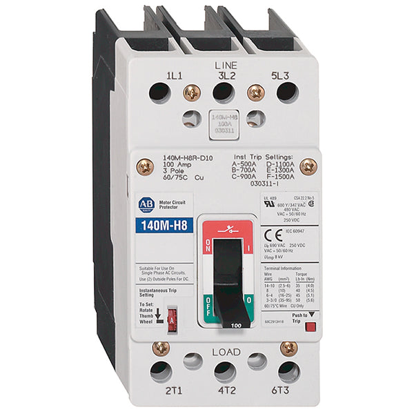 140M-H8P-D10 Allen-Bradley Circuit-Breaker, Motor Circuit Protector